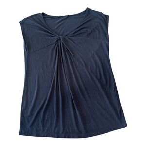 Pink Clover Black Womens Shirt‎ Front crossed size small NWT